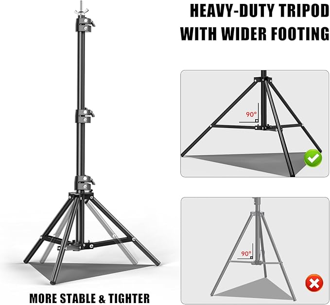 10x20FT Backdrop Support Stand for Photography,Adjustable Width & Length Backdrop Stand Background Support System Kit for Photo Video Studio Shooting, Party, Outdoor, Wedding