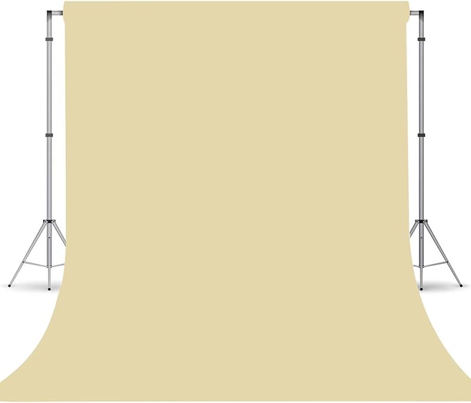 Tan Photography Backdrop for Photoshoot, Photo Backdrop Curtain, Perfect Tan Backdrops for Party Portrait Photoshoots Video Studio 5FTx7FT