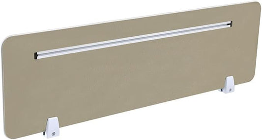 Table Mounted Modesty Panel ，Sneeze Guard Desk Divider， with Slot Sound Proof Mounted Privacy Panel，for Office Cubicle(Brown,60cmX30cm)