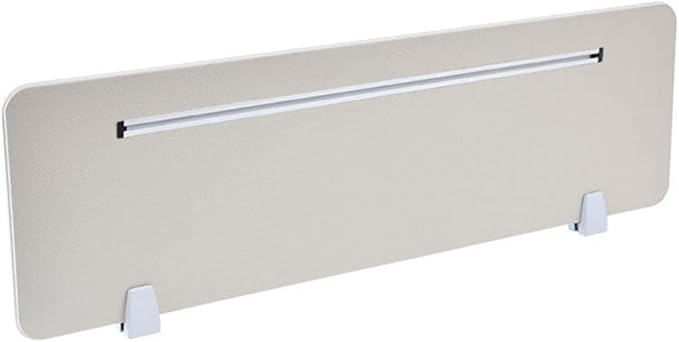 Table Mounted Modesty Panel ，Sneeze Guard Desk Divider， with Slot Sound Proof Mounted Privacy Panel，for Office Cubicle(Gray,80cmX30cm)