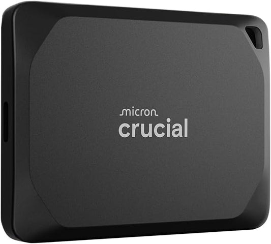 Crucial X10 Pro 2TB Portable SSD, Up to 2100MB/s Read, 2000MB/s Write, USB 3.2 USB-C, External Solid State Drive, Durable Storage for PC & Mac, for Professional Creators, Black - ‎CT2000X10PROSSD902