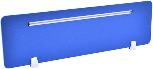Table Mounted Modesty Panel ，Sneeze Guard Desk Divider， with Slot Sound Proof Mounted Privacy Panel，for Office Cubicle(Blue,60cmX30cm)