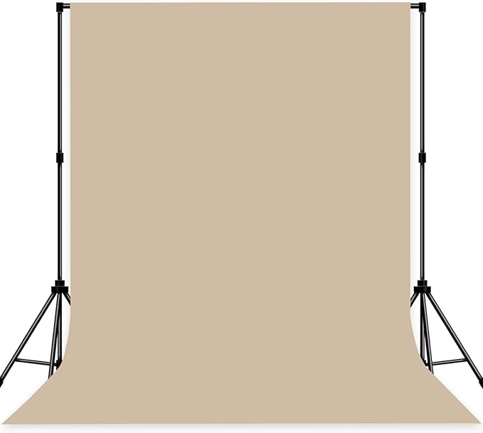 Photo Backdrop Beige Fabric Professional Photography Solution 8x10ft Seamless Design Eliminate Wrinkles Baby Shower Pregnant Women Shooting Scene Background