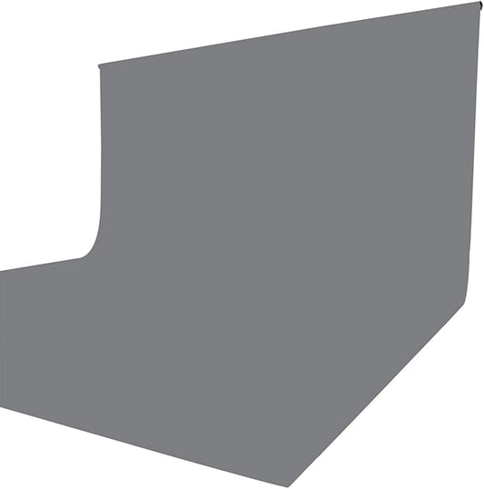 ISSUNTEX 10X20 ft Background Muslin Backdrop, Photo Studio, Collapsible High Density Screen for Video Photography and Television-Gray