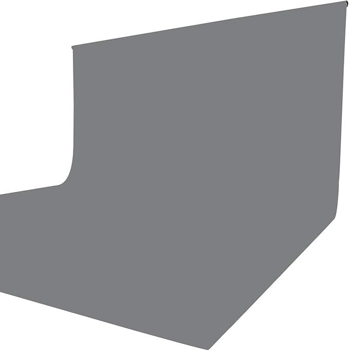 ISSUNTEX 10X24 ft Background Muslin Backdrop, Photo Studio, Collapsible High Density Screen for Video Photography and Television-Gray