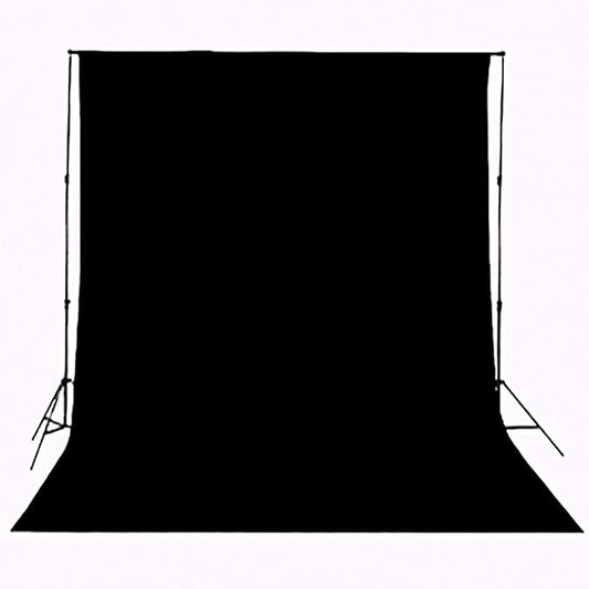 Background Solid Black Backdrop Muslin Portrait Background Screen for Photo Backdrop Video Photography Studio(10x12ft, Black)