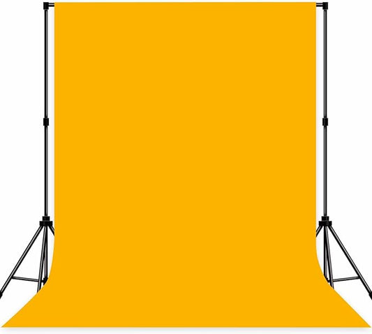 Photo Backdrop Yellow Screen Background Fabric Professional Photography Solution 10x10ft Seamless Design Eliminate Wrinkles Short Video Food Photography Summer Theme Event