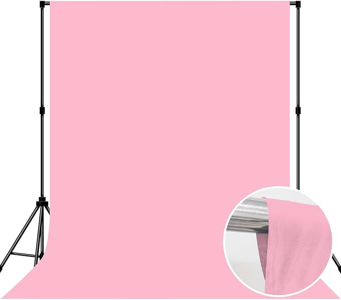 Photo Backdrop Pink Background Fabric Professional 6x9ft Seamless Design Eliminates Wrinkles Princess Theme Decoration Valentine's Day Romantic Setting