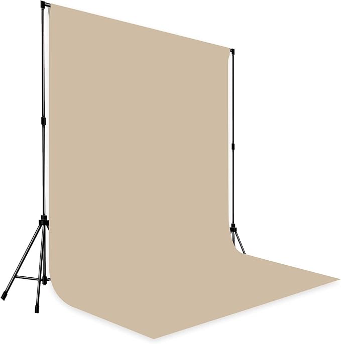 Photo Backdrop Beige Fabric Professional Photography Solution 10x10ft Seamless Design Eliminate Wrinkles Baby Shower Pregnant Women Shooting Scene Background