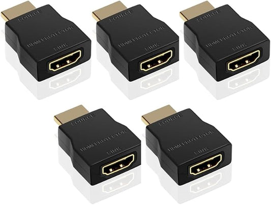 NEWCARE HDMI Surge Protector, Mini Portable HDMI 1.4 Protector for ESD and Surge Protection, Support HDCP 4K 30Hz (5, Black)
