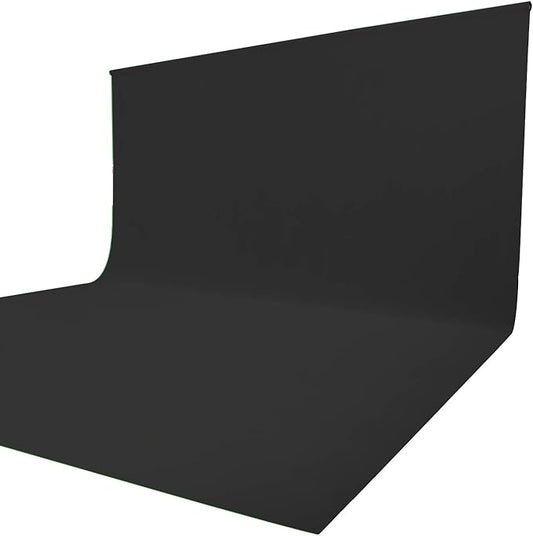 ISSUNTEX 5X7 ft Background Muslin Backdrop, Photo Studio, Collapsible High Density Screen for Video Photography and Television-Black
