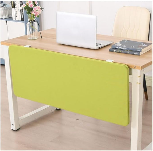 Desk Privacy Divider, Desk Divider Sound Proof Dividers Privacy Shields for Under The Table Privacy Panels for Students and Office Divider(Green,100X40cm)
