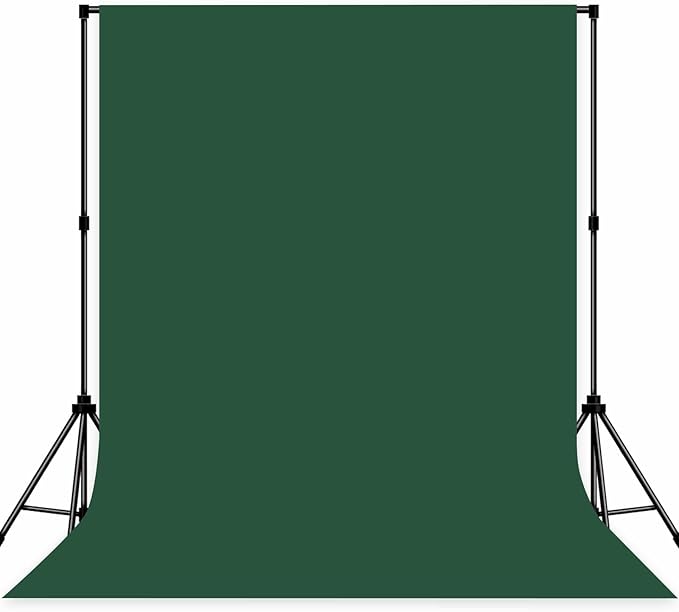 Photo Backdrop Deep Green Background Fabric Professional Photography Solution 6x9ft Seamless Design Eliminate Wrinkles Natural Theme Photography and Flower Background