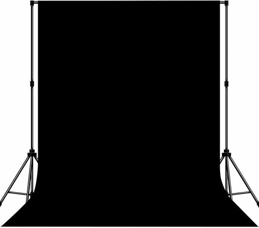 Photo Backdrop Black Background Cloth Professional Photography 10x10ft Seamless Design Eliminates Wrinkle Portrait Photography Wedding Dark Theme Decorations