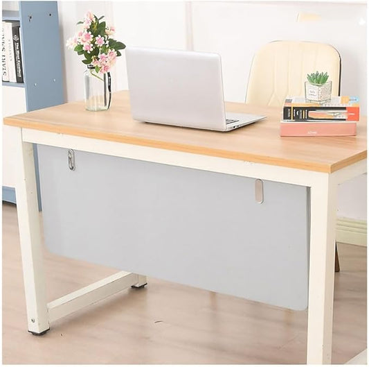 Desk Privacy Divider, Desk Divider Sound Proof Dividers Privacy Shields for Under The Table Privacy Panels for Students and Office Divider(White,100X40cm)