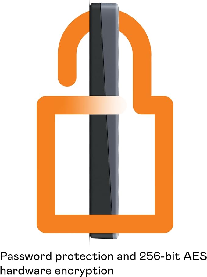 WD 2TB My Passport Portable Hard Drive, Works with USB-C and USB-A, Windows PC, Mac, Chromebook, Gaming Consoles, and Mobile Devices, Backup Software and Password Protection - WDBWML0020BGY-WESN