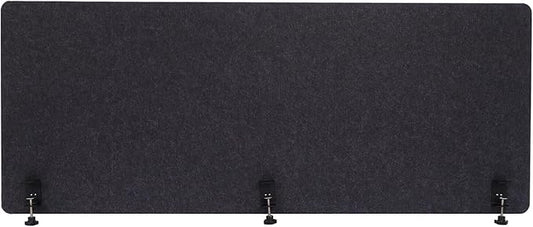 Polyester Desk Dividers, Soundproof Room Divider Office Furniture Partitions, Privacy Desk Panel with Clamps & Screwdriver, Stand Up Freestanding Desk Privacy Panel for Office Classroom(59.1" x23.8")