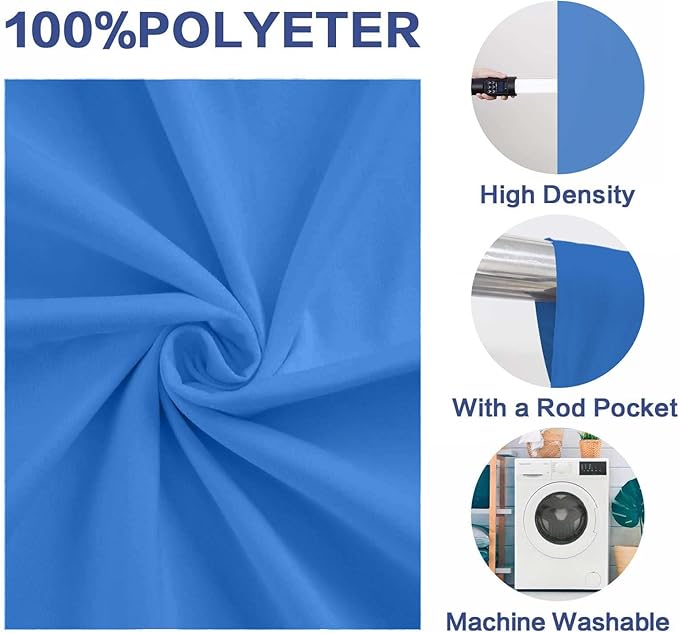 Photo Backdrop Blue Background Fabric Professional Photography 5x7ft Seamless Design Eliminates Wrinkles Ocean Theme Event Bachelor Party Decoration