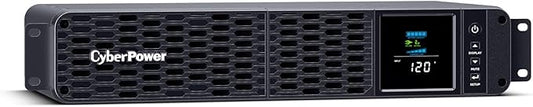 CyberPower CP1500PFCRM2U PFC Sinewave UPS Battery Backup and Surge Protector, 1500VA/1000W, 8 Outlets, AVR, Short Depth 2U Rackmount; UL Certified