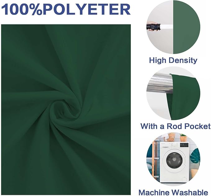 Photo Backdrop Deep Green Background Fabric Professional Photography Solution 5x7ft Seamless Design Eliminate Wrinkles Natural Theme Photography and Flower Background