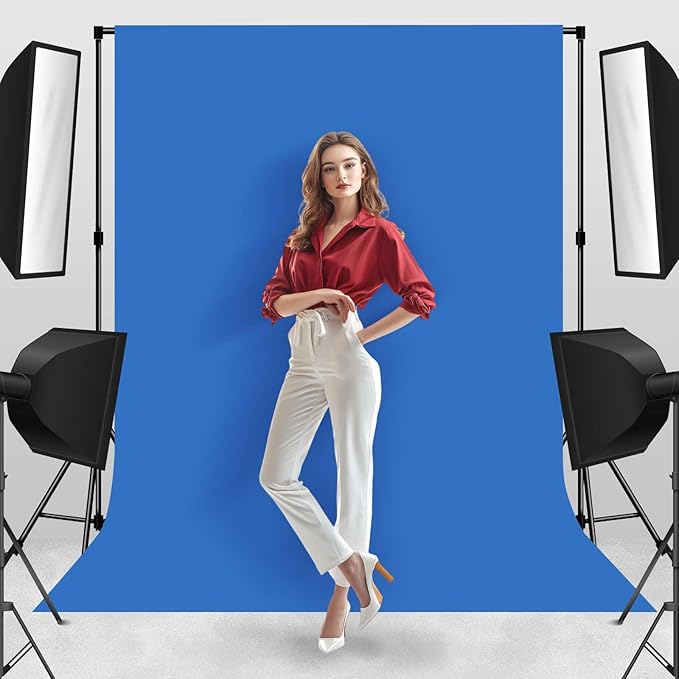 Photo Backdrop Blue Background Fabric Professional Photography 10x10ft Seamless Design Eliminates Wrinkles Ocean Theme Event Bachelor Party Decoration