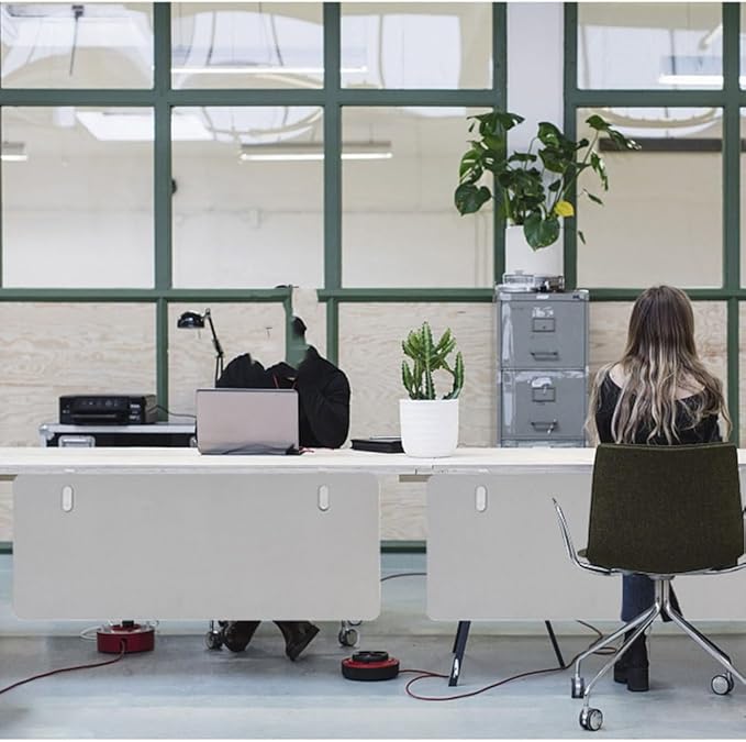 Desk Privacy Divider, Desk Divider Sound Proof Dividers Privacy Shields for Under The Table Privacy Panels for Students and Office Divider(Green,100X40cm)