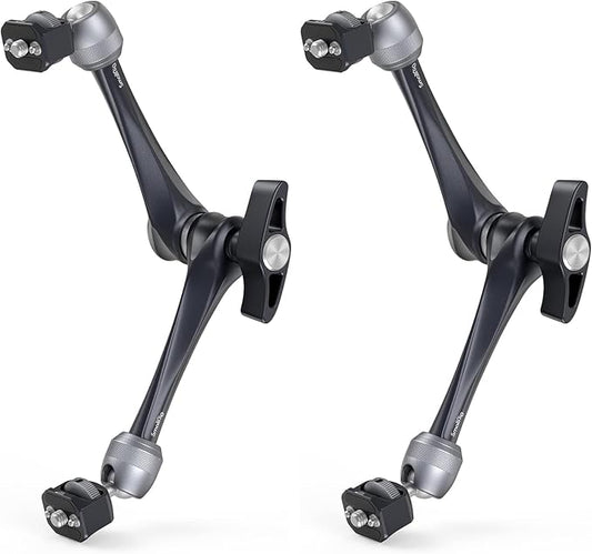 SMALLRIG Rosette Magic Arm 11 Inch with Ball Head, 1/4"-20 Screws, and Anti-Twist Pins, for Cameras/iPads/Monitors/LED Lights/Smartphones/Action Cameras, Max Load Capacity 3kg (Pack of 2)
