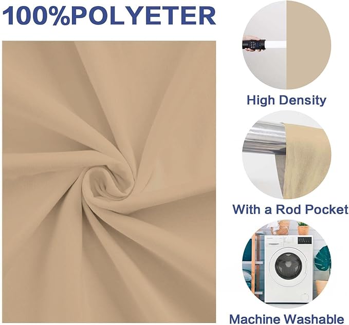 Photo Backdrop Beige Fabric Professional Photography Solution 10x10ft Seamless Design Eliminate Wrinkles Baby Shower Pregnant Women Shooting Scene Background