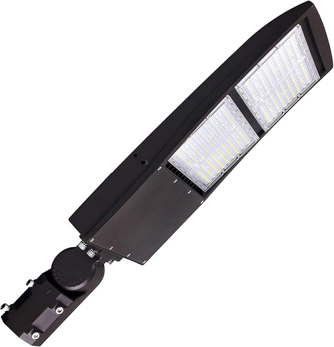 200W LED Parking Lot Pole Lights, Dimmable LED Shoebox Lights, 20KV Surge Protector Built-in 27000LM 600W Equiv. Outdoor Commercial Area Road Lamps, DLC UL Approved 5000K Daylight 100-277VAC