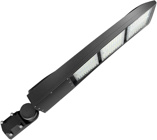 450W LED Parking Lot Lights, LED Street Area Lights, 20KV Surge Protector, 1-10V Dimmable, 1000-1500W MH Equiv LED Shoebox Lights, 63,000LM 5000K 100-277V DLC UL Certified