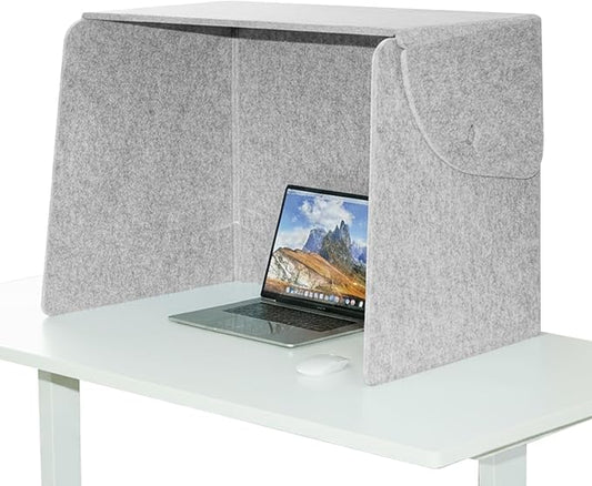 Desktop Partition Divider - Foldable Acoustic Privacy Screen Sound Absorbing Panel for Office & Home, Desk Shade for Cubicle to Block Light, 32.3" W x 19.7" D x 23.2" H