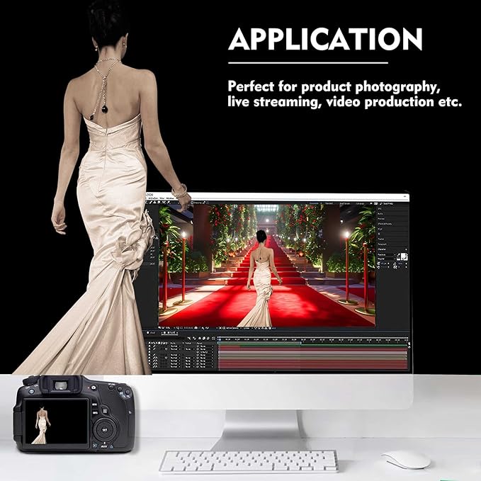 Black Photo Backdrop for Photoshoot, Photo Backdrop Curtain, Black Backdrops for Party Portrait Photoshoots Video Studio 10x20ft