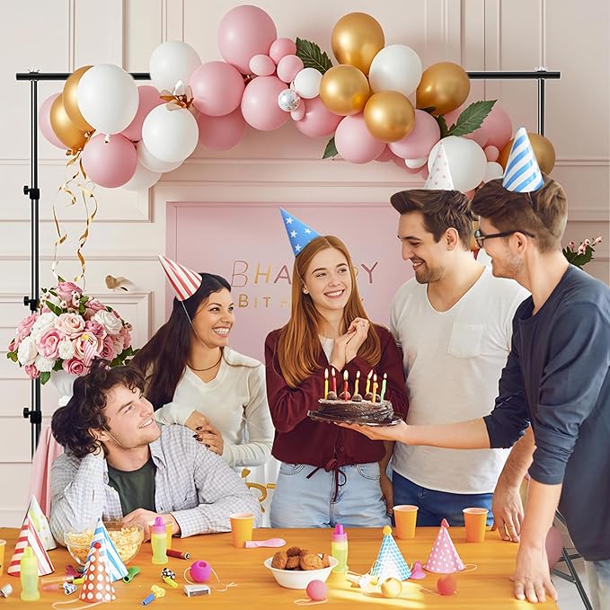 Photo Backdrop Stand, 10x9ft(WxH) Adjustable Photography Backdrop Stand, Aluminum Alloy Studio Photo Background Stand Support System for Party, Wedding, Photography, Advertising Display