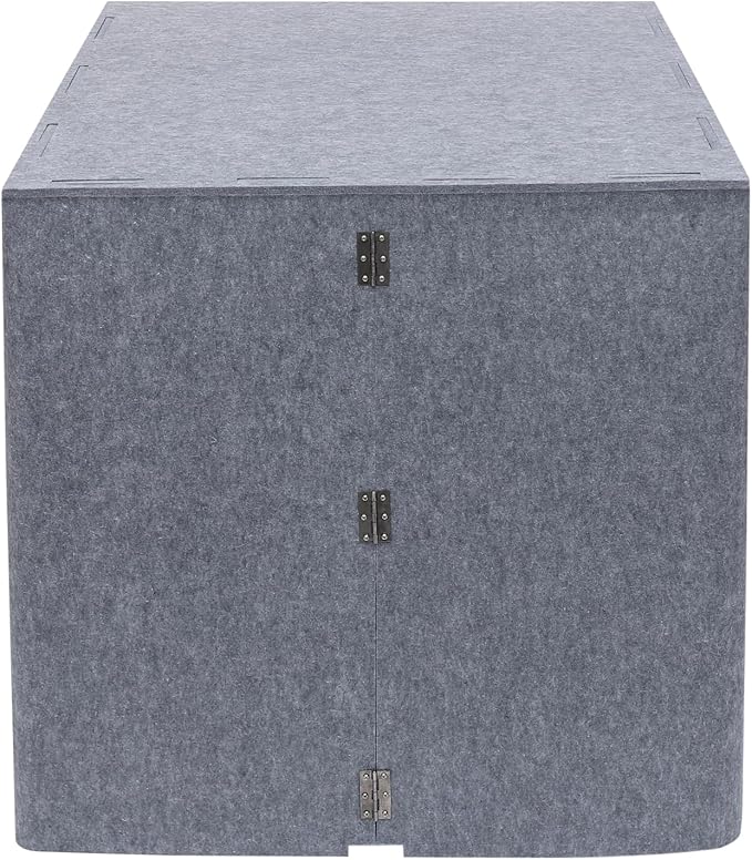 Desktop Soundproof Cover, Portable Vocal Recording Booth Isolation Booth Small Music Recording Studio Vocal Sound Absorbing Shield Sound Proof Foam Panels for Offices,Home,Recording Studios (Black)